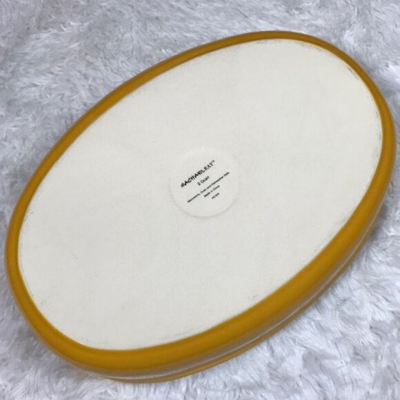 NWOT Rachael Ray Yellow 2qt Oval Handled Baking Dish - Picture 8 of 11